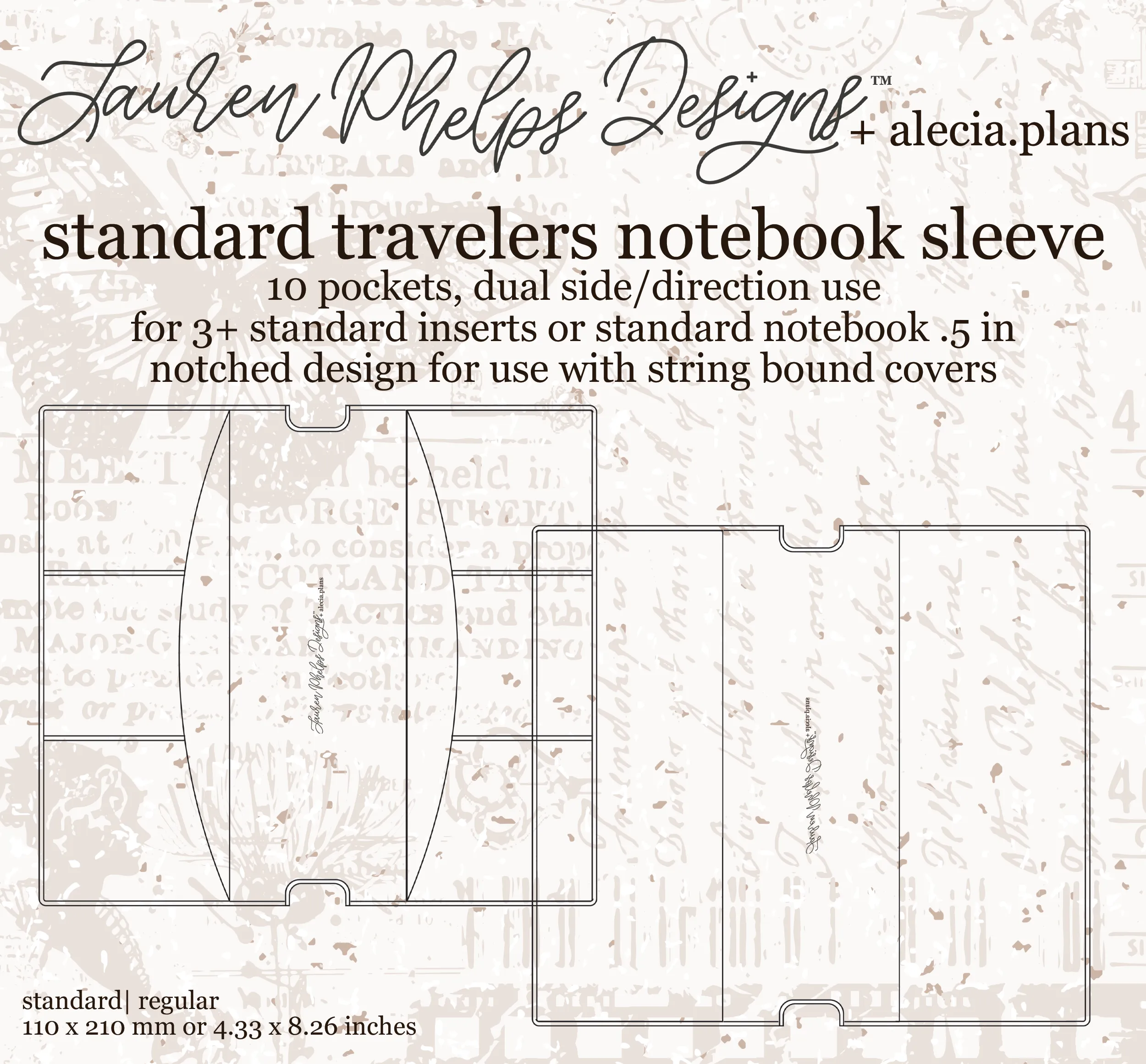 Standard Clear Vinyl Travelers Notebook Sleeve