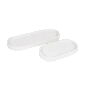 Stoneware Tray - White