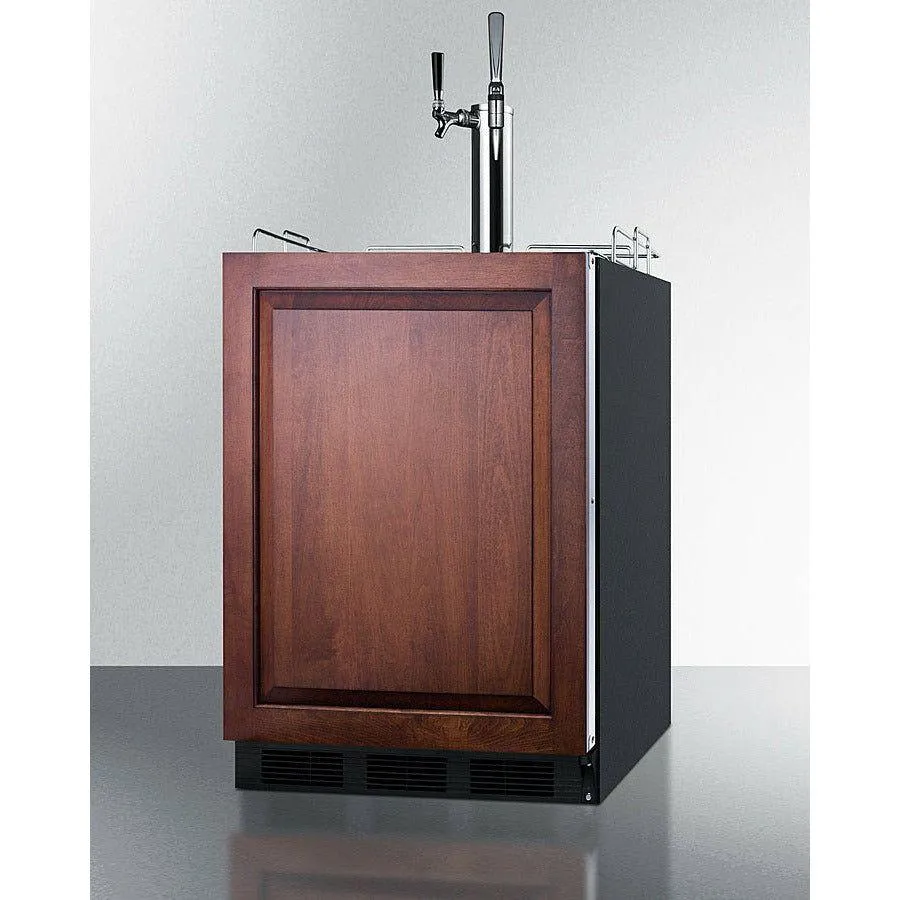 Summit 24 in. Wide Built-In Coffee Kegerator, ADA Compliant (Panel Not Included) - SBC58BLBIADAIFCMTWIN