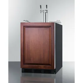 Summit 24 in. Wide Built-In Cold Brew Coffee Kegerator, ADA Compliant (Panel Not Included) - SBC58BLBIADAIFCFTWIN