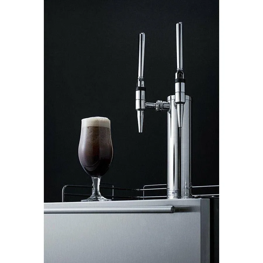 Summit 24 in. Wide Built-In Nitro-Infused Coffee Kegerator, ADA Compliant - SBC58BLBIADANCFTWIN