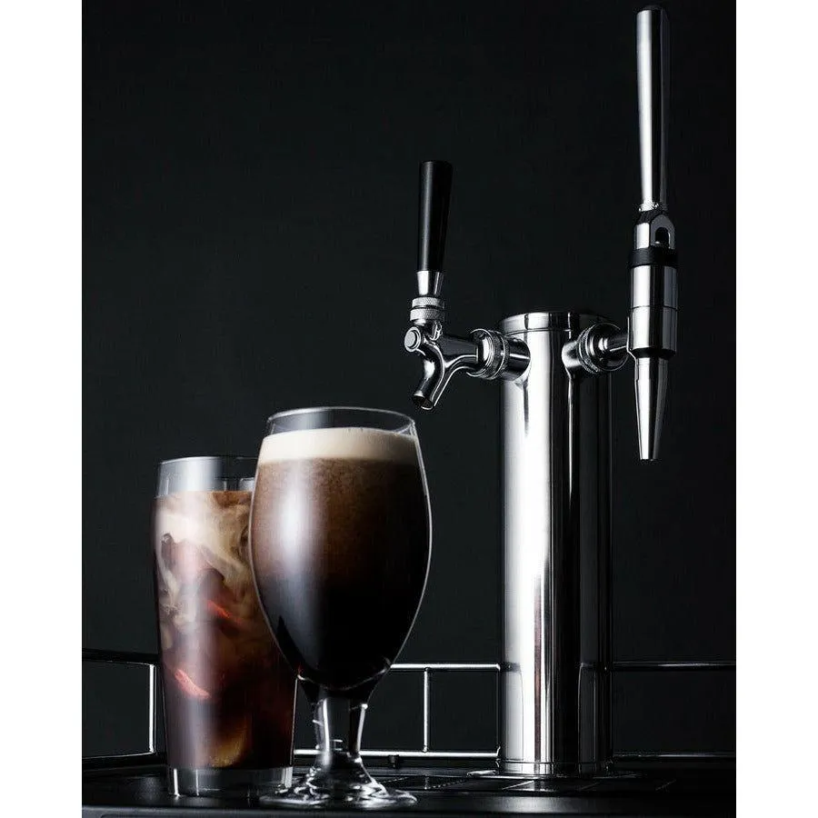 Summit 24 in. Wide Coffee Kegerator - SBC635MCMTWIN