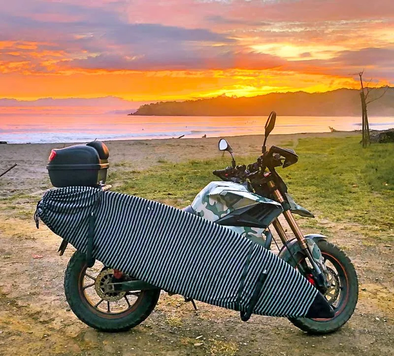 Surfboard Moped Rack | Dual-Mount | Holds Longboards