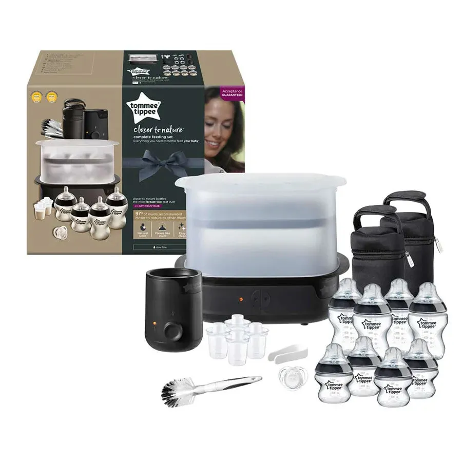 Tommee Tippee Closer to Nature   Complete Feeding Kit - Black