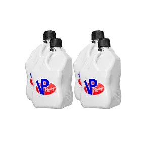 VP Racing Motorsports Container - Square - 5.5 Gallon - White (Case of 4)