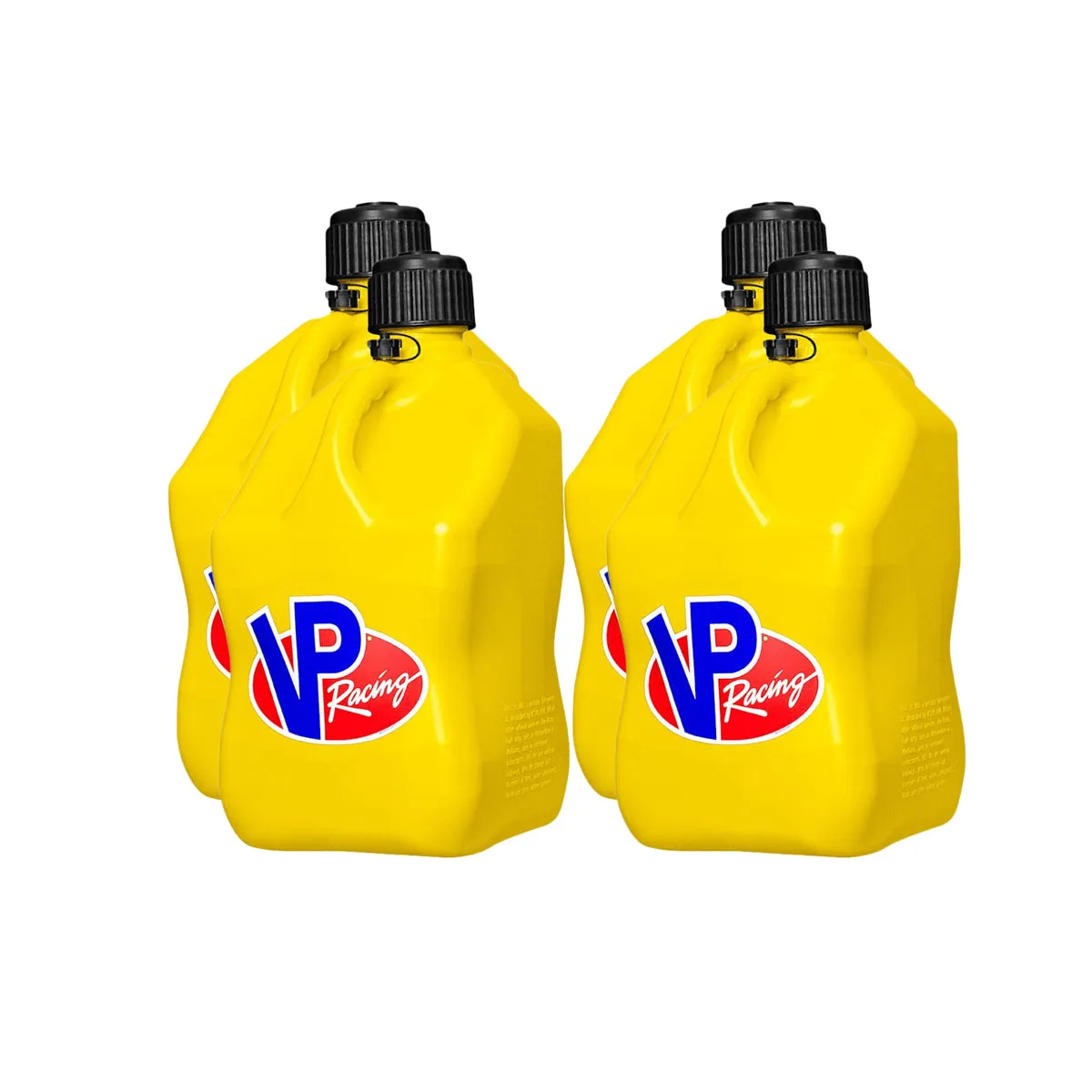 VP Racing Motorsports Container - Square - 5.5 Gallon - Yellow (Case of 4)