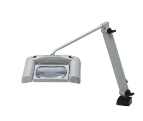 Waldmann 113460006, Omnivue MAX LED Magnifier Light, 6.5 in. x 4.25 in. Lens, 43" Art. Arm, 3 Diopter, 3 prong plug